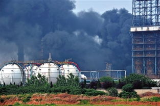 炼油厂爆炸起火